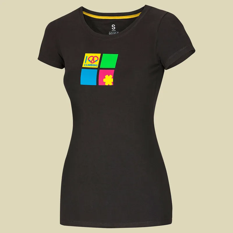 Aktuell Ocun Pop Art Love Tee Women Größe S Farbe anthracite