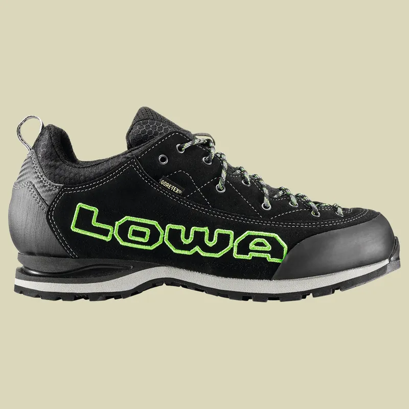 Ausverkauf Lowa Triolet GTX Lo Größe UK 7,5 Farbe black limone