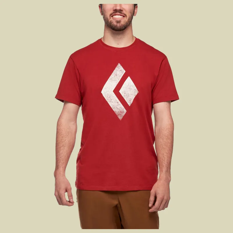 Beliebt Black Diamond Chalked Up Tee Men Größe L Farbe red rock
