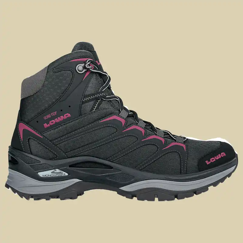 Abverkauf Lowa Innox GTX Mid Women Größe UK 6 Farbe schwarz/beere