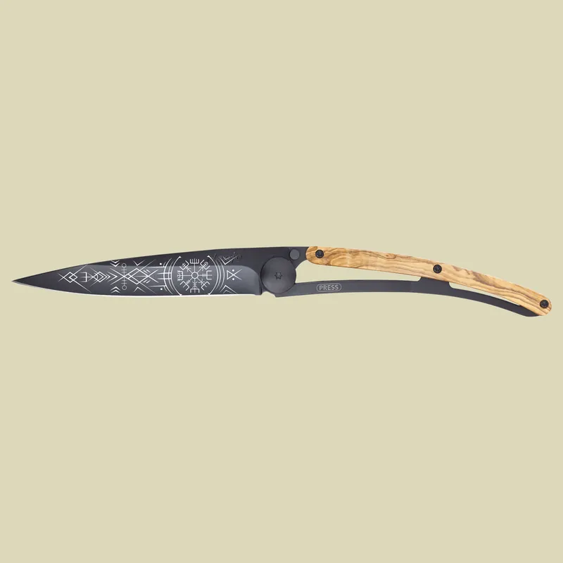 Schnäppchen Deejo Deejo Taschenmesser 37g Schwarz Olivenholz Größe one size Farbe Winkinger Vegvisir