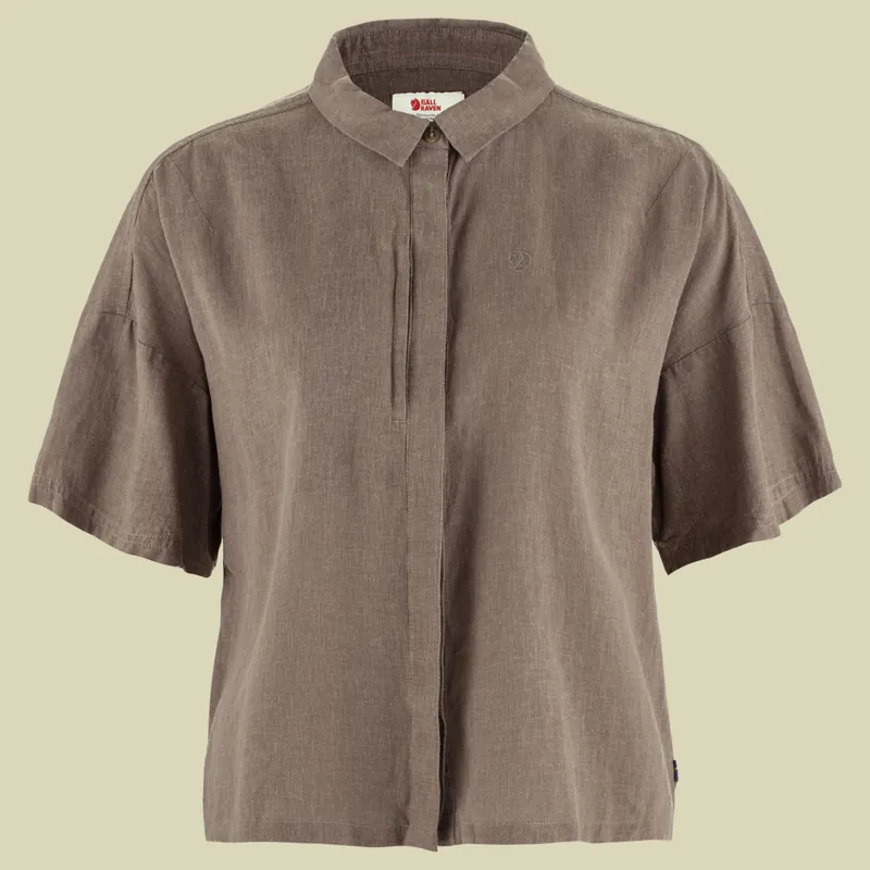 Fjällräven Övik Hemp Camp Shirt SS Women M braun - suede brown Super-Preis