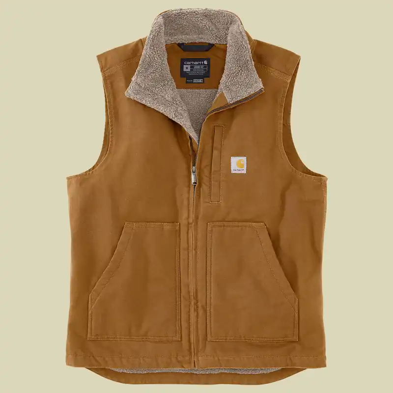 Aktuell Carhartt Washed Duck Sherpa-Lined Mock-Neck Vest Men XXL braun - carhartt brown