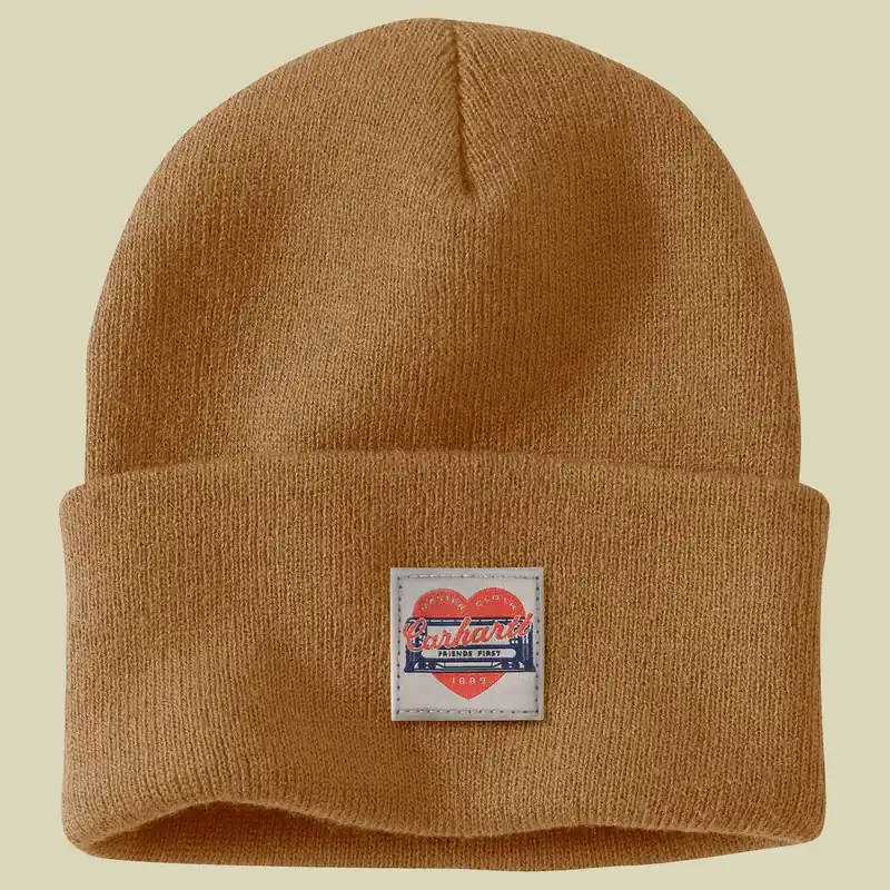 Carhartt Knit Heart Patch Beanie one size braun - carhartt brown Wochenendangebot