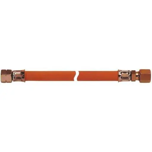 Highlight Gasschlauch 1/4" links x RVS 10 kältebeständig 40 cm