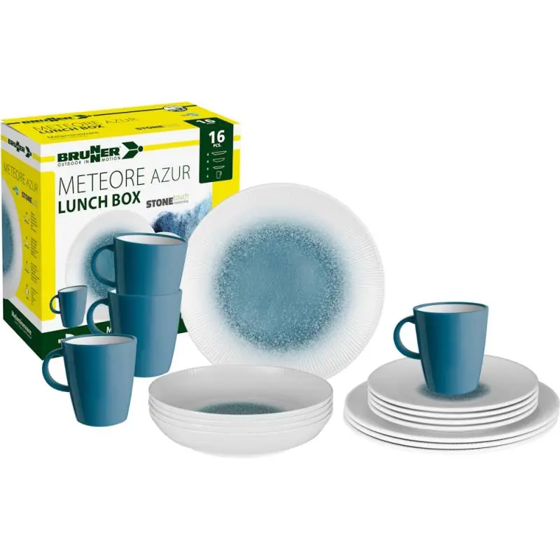 Abverkauf Brunner Lunch Box Meteore azur 16 tlg.