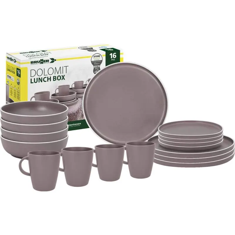 Nur Für Kurze Zeit Brunner Lunch Box Dolomit Rose 16 tlg.
